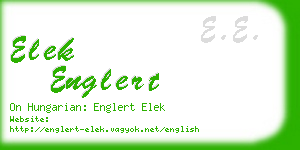 elek englert business card